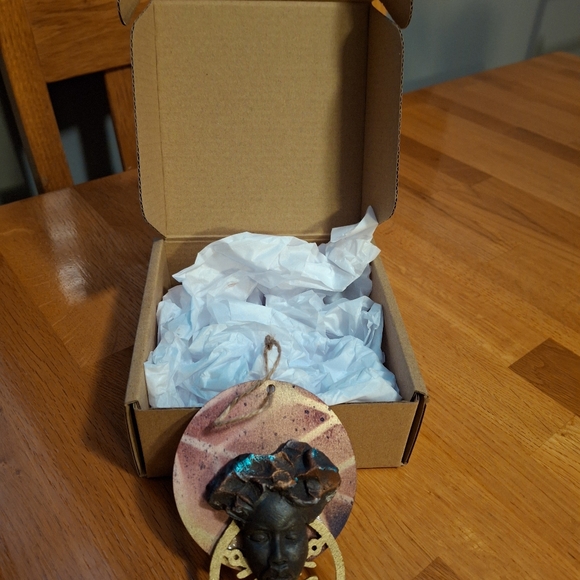 Handmade Mudcloth Ornaments New In Box - Picture 2 of 13